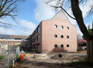 eins:eins architekten hamburg - Baustellenfoto Giebelseite